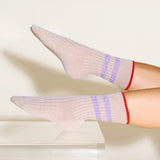 Popeia - Dünne Stricksocken aus Wolle • Ecru - Socken - ROSA ECK