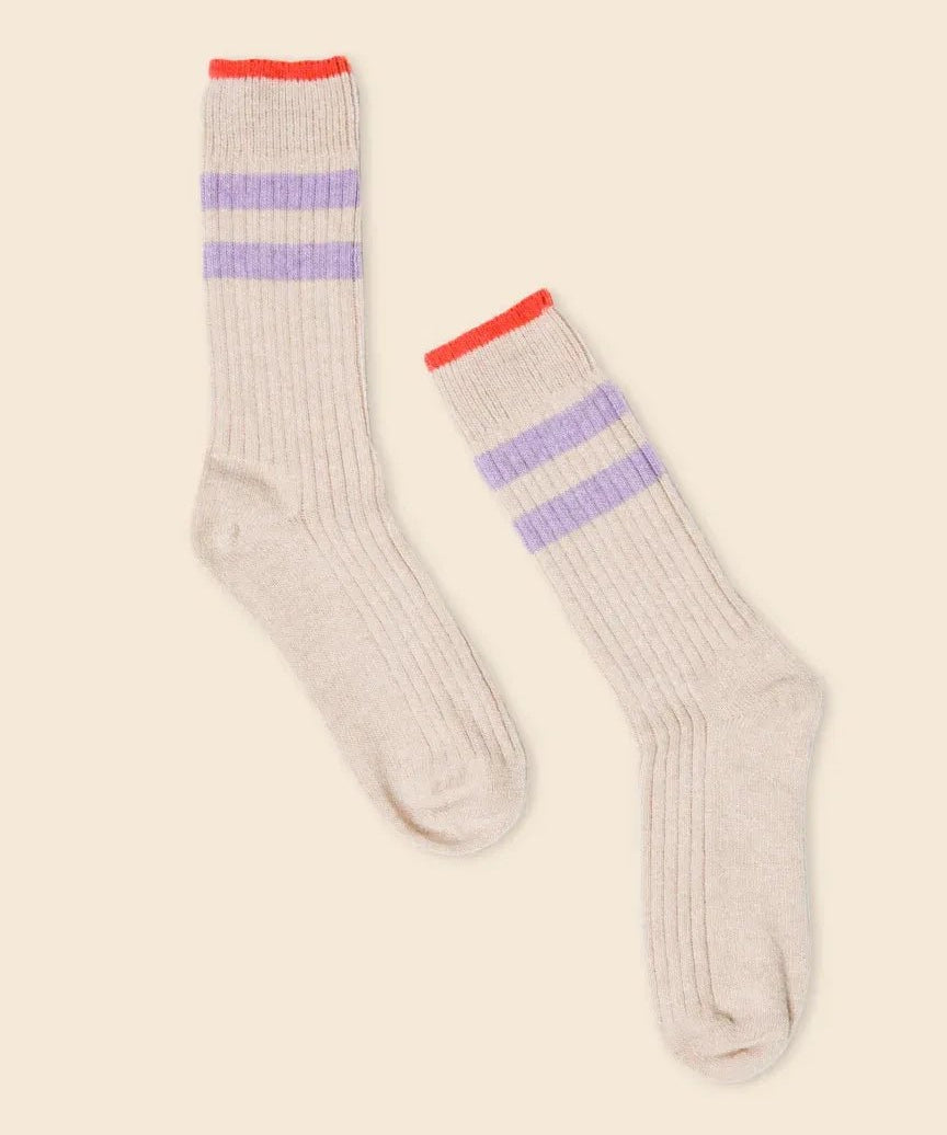 Popeia - Dünne Stricksocken aus Wolle • Ecru - Socken - ROSA ECK