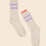 Popeia - Dünne Stricksocken aus Wolle • Ecru - Socken - ROSA ECK