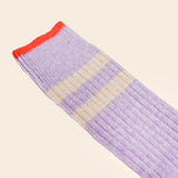 Popeia - Dünne Stricksocken aus Wolle • Lila - Socken - ROSA ECK