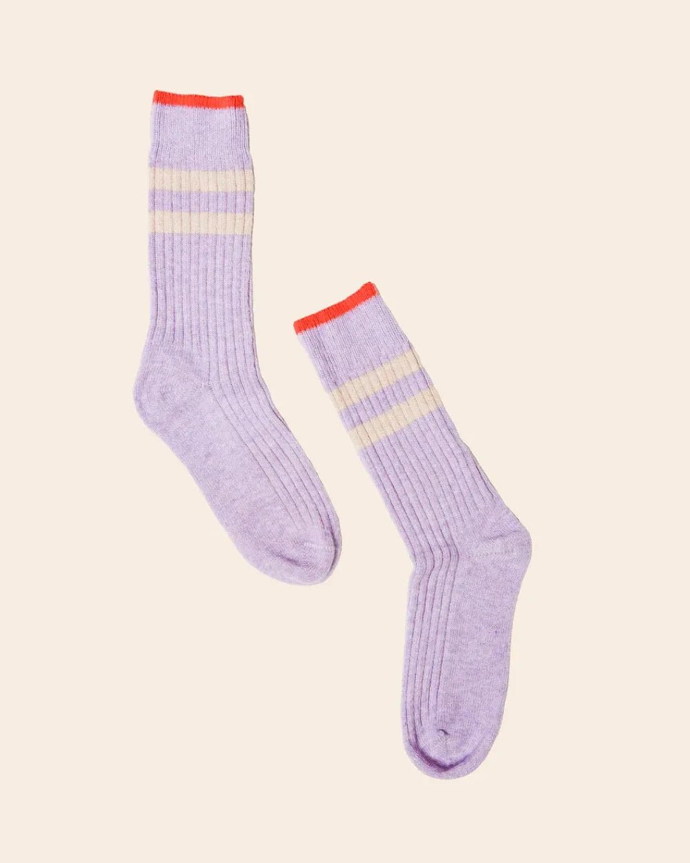 Popeia - Dünne Stricksocken aus Wolle • Lila - Socken - ROSA ECK