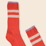 Popeia - Dünne Stricksocken aus Wolle • Rot - Socken - ROSA ECK