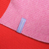 Popeia - Gestreifter Schal aus Merinowolle • Pink/Rot - Schal - ROSA ECK