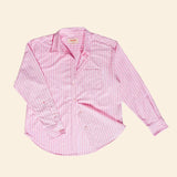 popeia - Hemdbluse Gestreift aus Bio - Baumwolle • Pink/Rot - Hemd - ROSA ECK Concept Store