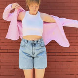 popeia - Hemdbluse Gestreift aus Bio - Baumwolle • Pink/Rot - Hemd - ROSA ECK Concept Store