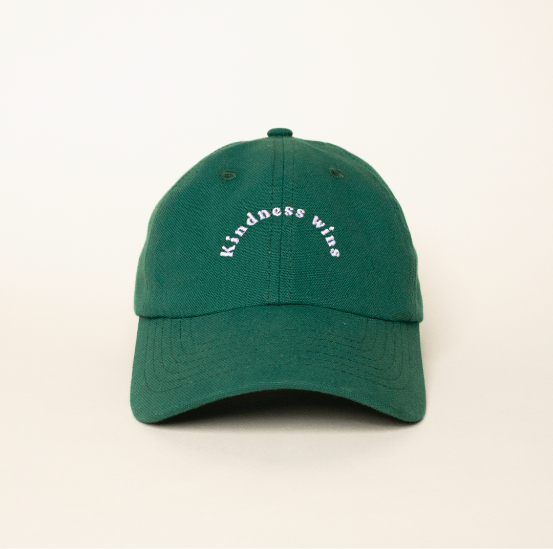 popeia - KINDNESS Cap | Dunkelgrün - ROSA ECK - , ,