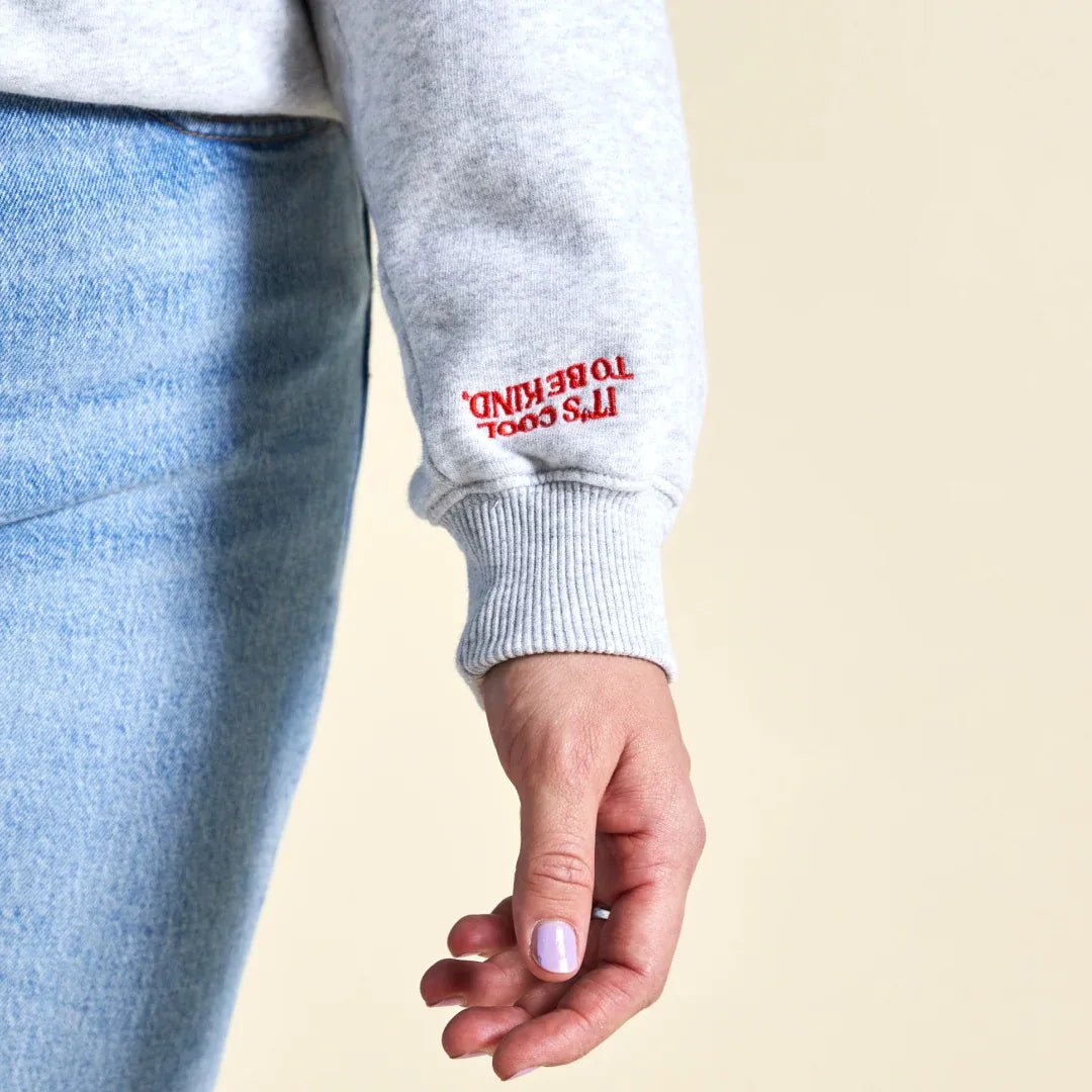 popeia - Kindness Sweater aus Bio - Baumwolle • Grau - Pullover - ROSA ECK