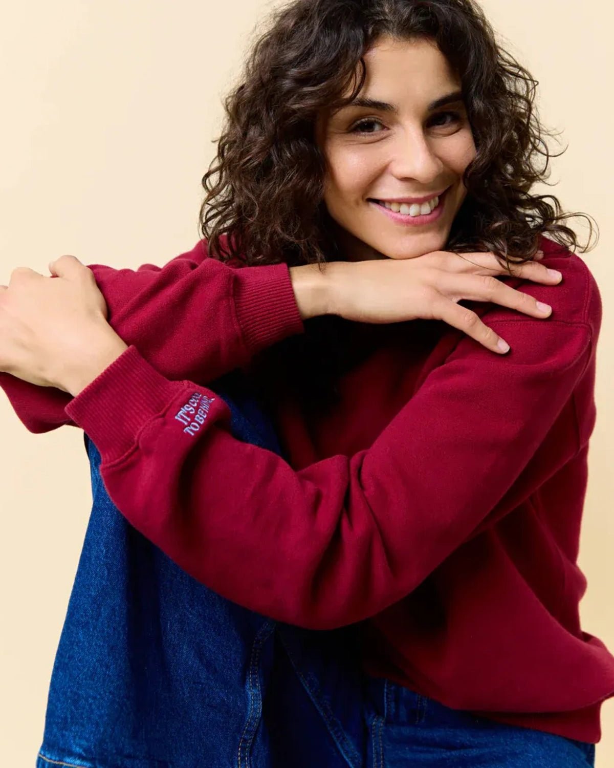 popeia - KINDNESS Sweater • Bordeaux - Pullover - ROSA ECK