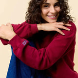 popeia - KINDNESS Sweater • Bordeaux - Pullover - ROSA ECK