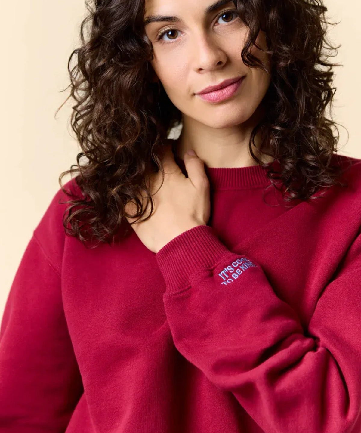 popeia - KINDNESS Sweater • Bordeaux - Pullover - ROSA ECK