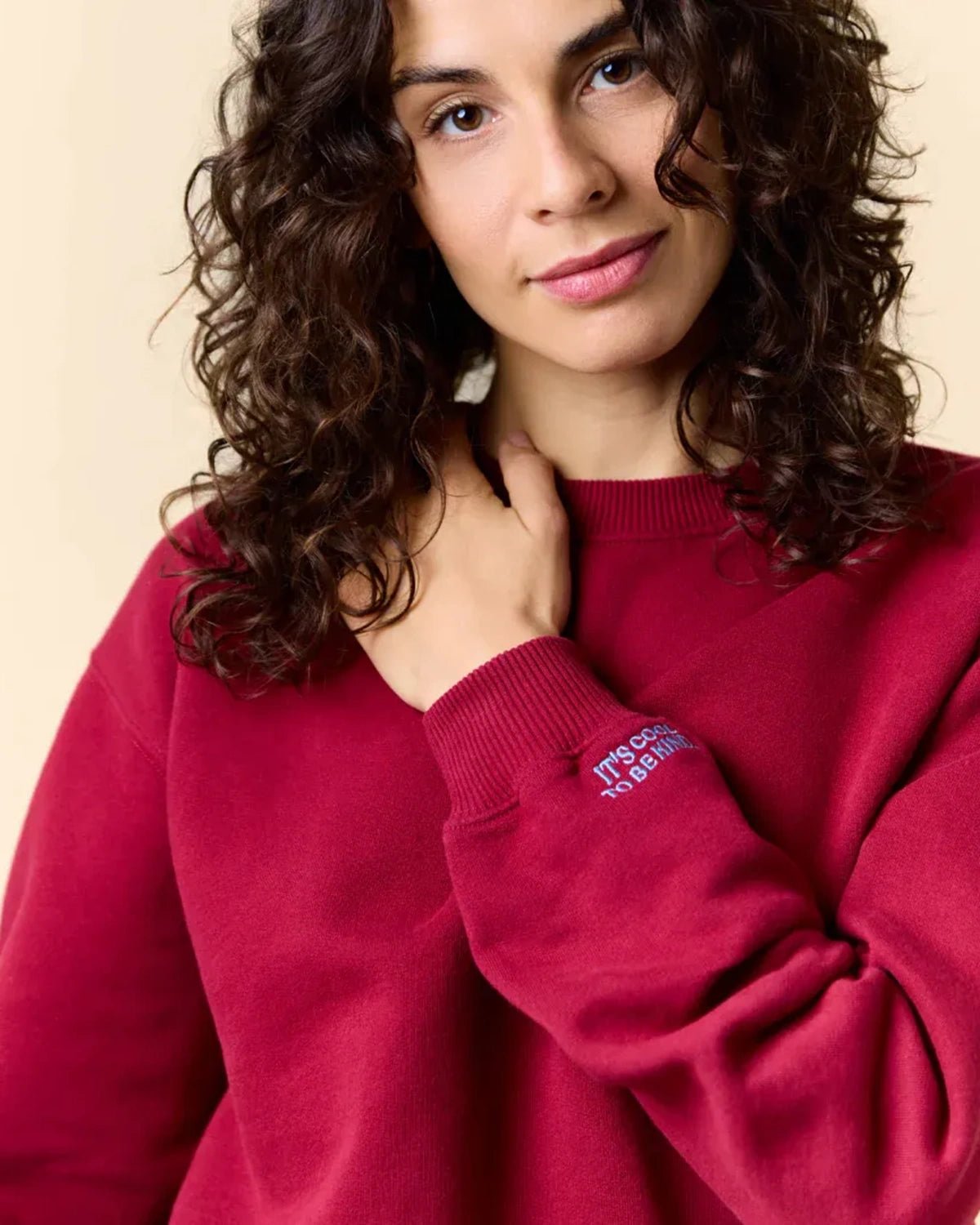 popeia - KINDNESS Sweater • Bordeaux - Pullover - ROSA ECK