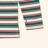 popeia - Langarmshirt aus Bio - Baumwolle • Dunkelgrün/Bordeaux - Langarmshirt - ROSA ECK