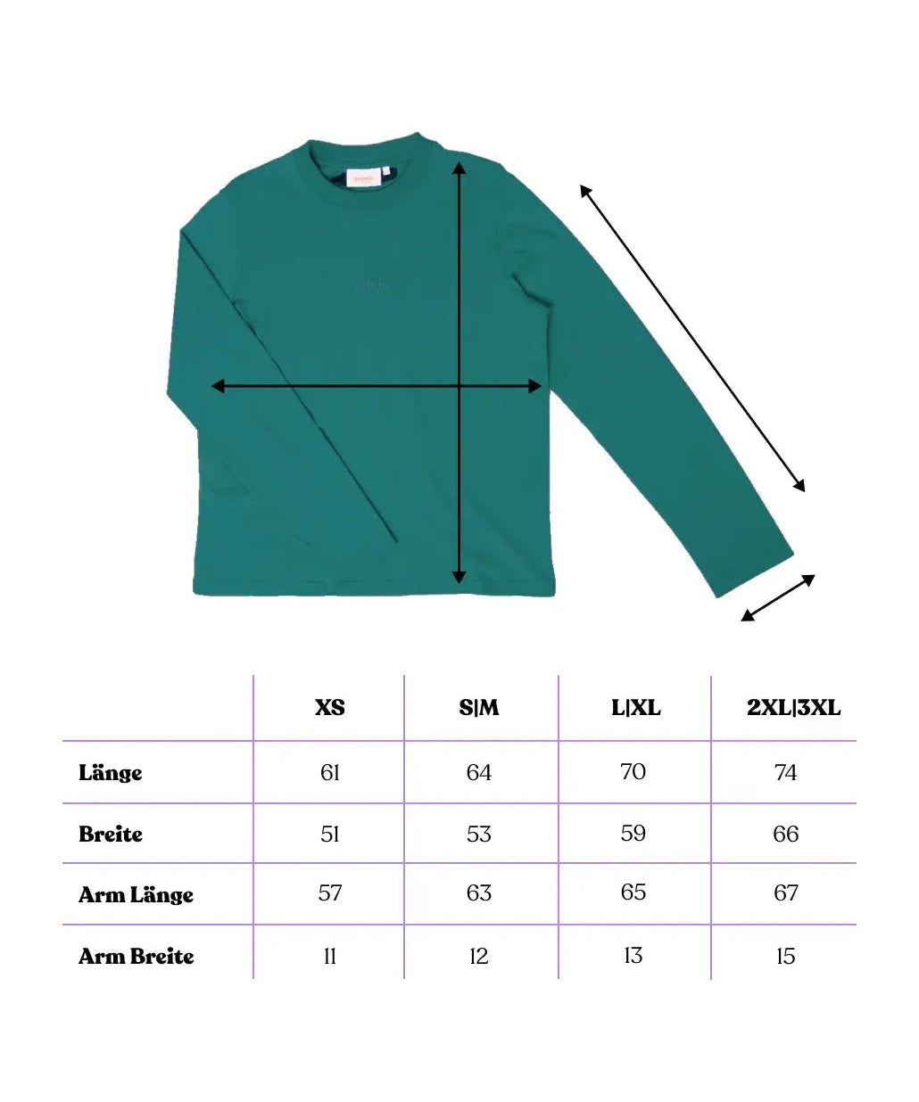 popeia - Langarmshirt Gestreift aus Bio - Baumwolle • College Grün - Langarmshirt - ROSA ECK
