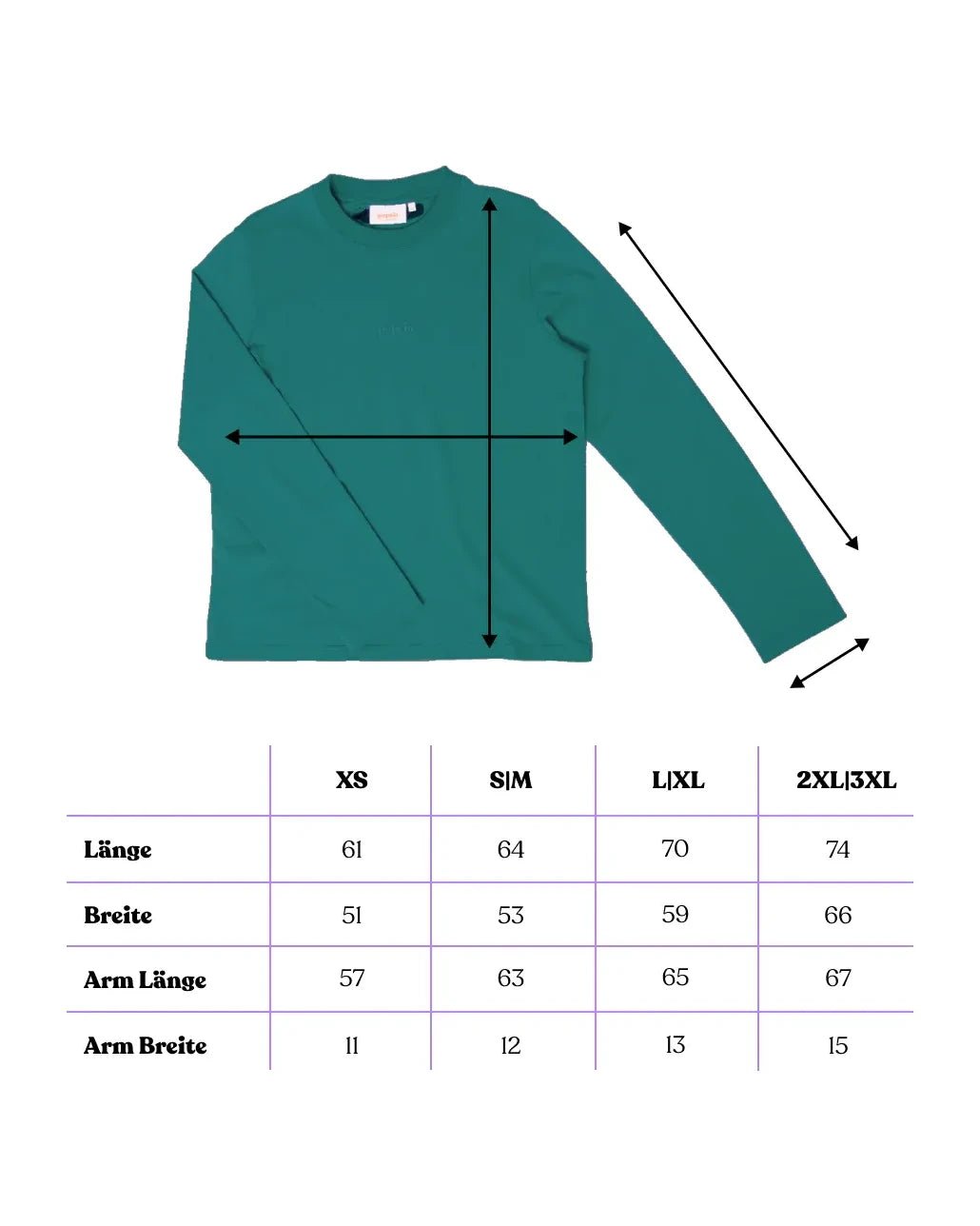 popeia - Langarmshirt Gestreift aus Bio - Baumwolle • College Grün - Langarmshirt - ROSA ECK
