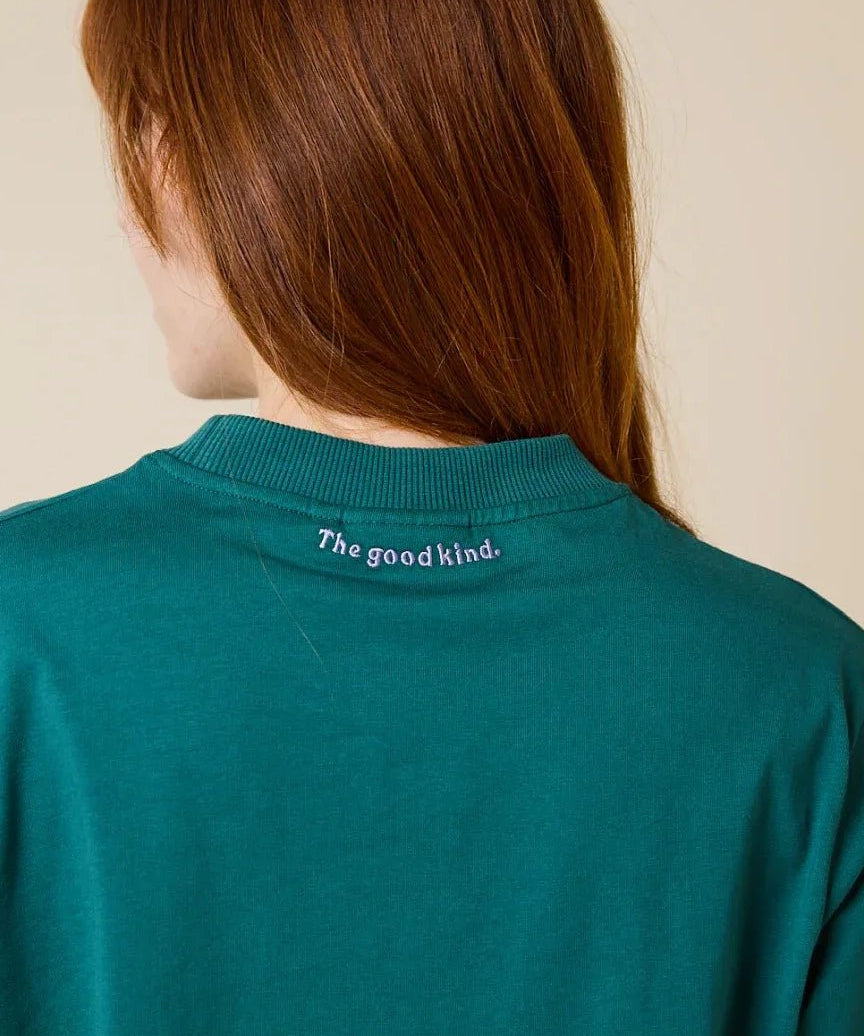 popeia - Langarmshirt Gestreift aus Bio - Baumwolle • College Grün - Langarmshirt - ROSA ECK