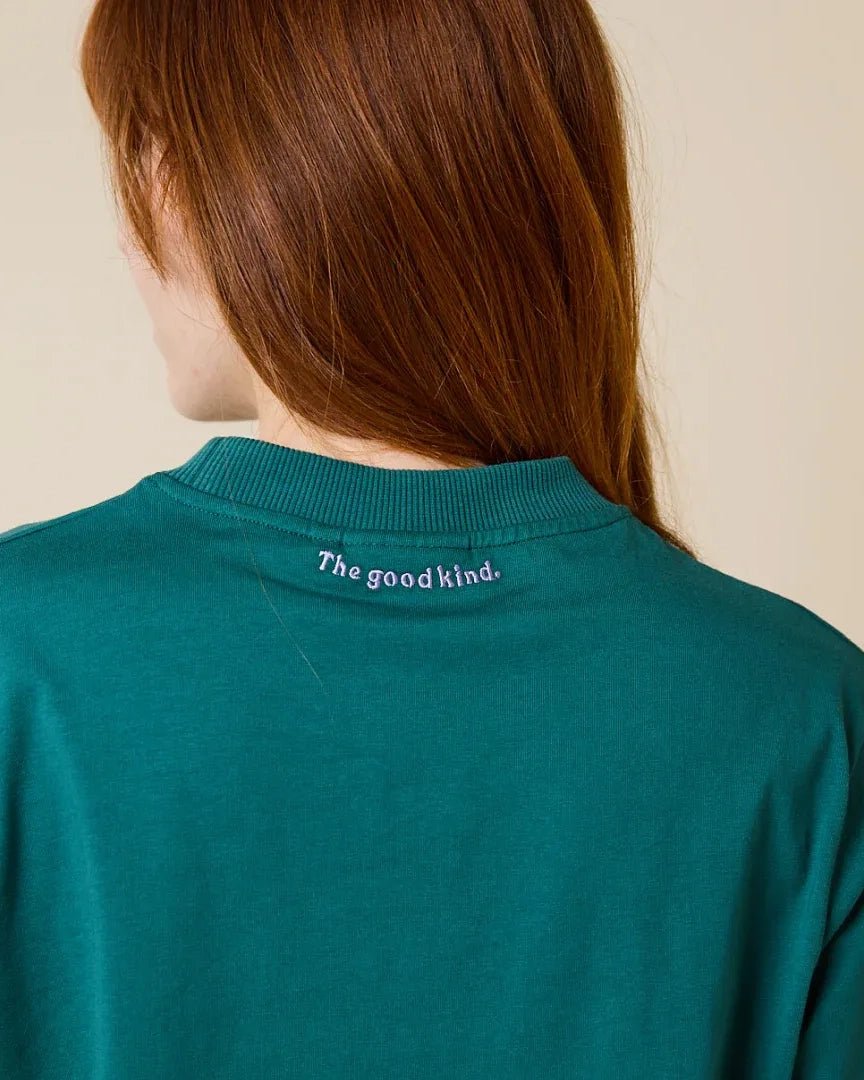 popeia - Langarmshirt Gestreift aus Bio - Baumwolle • College Grün - Langarmshirt - ROSA ECK