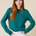 popeia - Langarmshirt Gestreift aus Bio - Baumwolle • College Grün - Langarmshirt - ROSA ECK