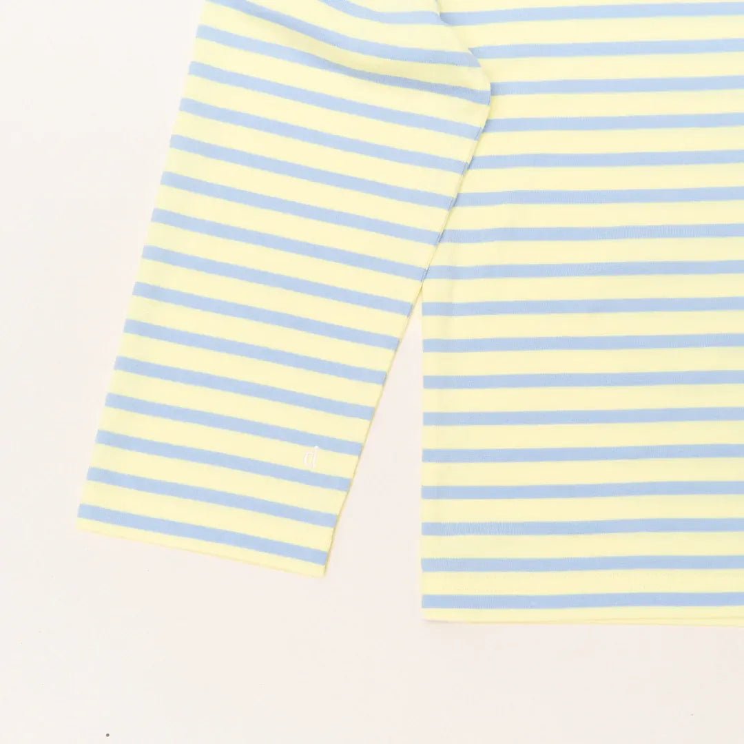 popeia - Langarmshirt Gestreift aus Bio - Baumwolle • Gelb/Hellblau - ROSA ECK