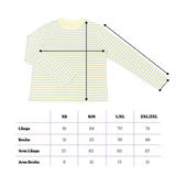 popeia - Langarmshirt Gestreift aus Bio - Baumwolle • Gelb/Hellblau - ROSA ECK