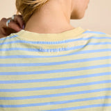 popeia - Langarmshirt Gestreift aus Bio - Baumwolle • Gelb/Hellblau - ROSA ECK