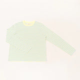 popeia - Langarmshirt Gestreift aus Bio - Baumwolle • Gelb/Hellblau - ROSA ECK