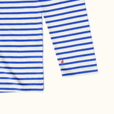 popeia - Langarmshirt Gestreift aus Bio - Baumwolle | Königsblau/Off - White - Langarmshirt - ROSA ECK Concept Store