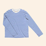 popeia - Langarmshirt Gestreift aus Bio - Baumwolle | Königsblau/Off - White - Langarmshirt - ROSA ECK Concept Store
