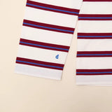 popeia - Langarmshirt Gestreift aus Bio - Baumwolle • Königsblau/Rot - ROSA ECK