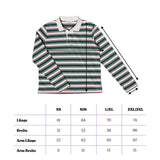 popeia - Poloshirt Gestreift aus Bio - Baumwolle • Dunkelgrün/Bordeaux - Poloshirt - ROSA ECK