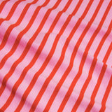 popeia - Poloshirt Gestreift aus Bio - Baumwolle • Pink/Rot - Poloshirt - ROSA ECK