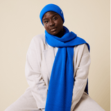 popeia - Schal aus Merinowolle | Blau - ROSA ECK - , ,
