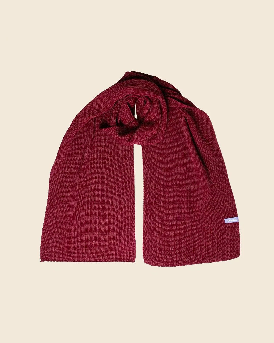 Popeia - Schal aus Merinowolle • Bordeaux - Schal - ROSA ECK
