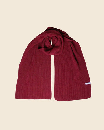 Popeia - Schal aus Merinowolle • Bordeaux - Schal - ROSA ECK