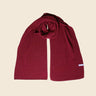 Popeia - Schal aus Merinowolle • Bordeaux - Schal - ROSA ECK