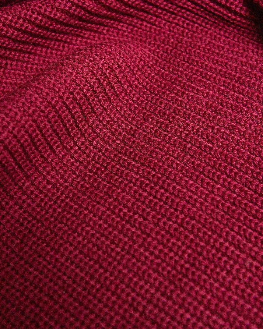 Popeia - Schal aus Merinowolle • Bordeaux - Schal - ROSA ECK