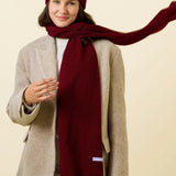 Popeia - Schal aus Merinowolle • Bordeaux - Schal - ROSA ECK