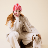 popeia - Special Beanie aus Merinowolle | Pink/Rot - ROSA ECK - , ,