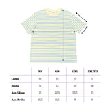popeia - T-Shirt Gestreift aus Bio - Baumwolle • Gelb/Hellblau - ROSA ECK