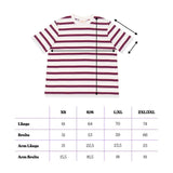 popeia - T-Shirt Gestreift aus Bio - Baumwolle • Königsblau/Rot - ROSA ECK