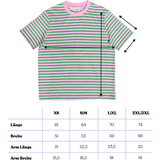 popeia - T-Shirt Gestreift aus Bio - Baumwolle • Pink/Grün - T-Shirt - ROSA ECK Concept Store