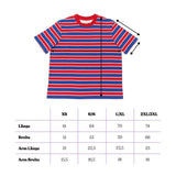 popeia - T-Shirt Gestreift aus Bio - Baumwolle • Rot/Blau - ROSA ECK