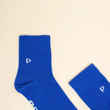 popeia - THE CASUAL Ankle Socken aus Bio - Baumwolle • Königsblau - Socken - ROSA ECK Concept Store