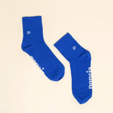 popeia - THE CASUAL Ankle Socken aus Bio - Baumwolle • Königsblau - Socken - ROSA ECK Concept Store