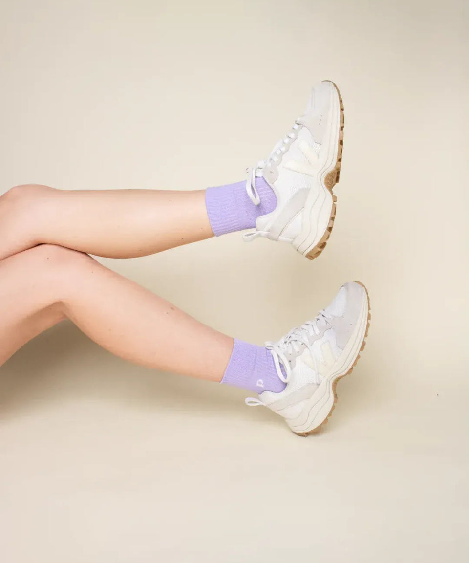popeia - THE CASUAL Ankle Socken aus Bio - Baumwolle • Lila - Socken - ROSA ECK Concept Store