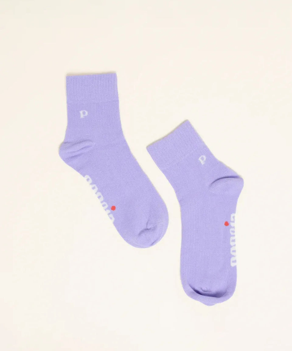 popeia - THE CASUAL Ankle Socken aus Bio - Baumwolle • Lila - Socken - ROSA ECK Concept Store