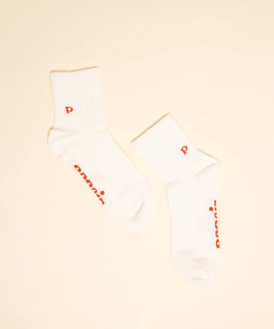 popeia - THE CASUAL Ankle Socken aus Bio - Baumwolle • Off - White - Socken - ROSA ECK Concept Store
