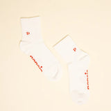 popeia - THE CASUAL Ankle Socken aus Bio - Baumwolle • Off - White - Socken - ROSA ECK Concept Store