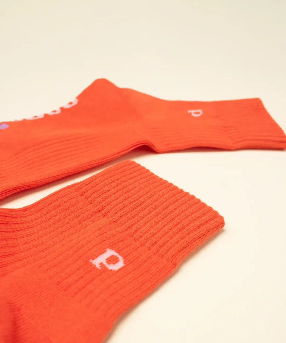 popeia - THE CASUAL Ankle Socken aus Bio - Baumwolle • Rot - Socken - ROSA ECK Concept Store