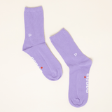 popeia - THE CASUAL Socken aus Bio - Baumwolle | Lila - ROSA ECK - , ,