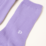 popeia - THE CASUAL Socken aus Bio - Baumwolle | Lila - ROSA ECK - , ,